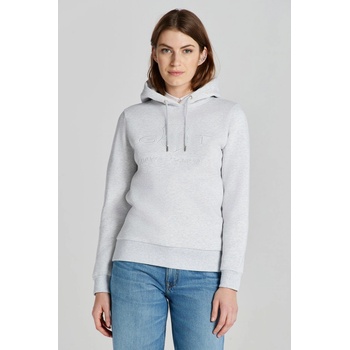 Gant Reg Tonal Shield Hoodie šedá