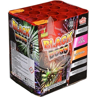 Pyrotechnika kompaktní ohňostroj BLACK BOSS 20 ran