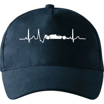 EKG formula so zahnutým šiltom a mosaznou sponou Tmavomodrá takmer čierna