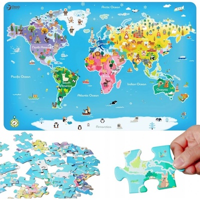 Classic World MAPA SVĚTA MAPA SVĚTA 48 dílků