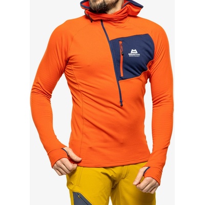 Mountain Equipment Eclipse Hooded Zip T Fleece mikina magma/medieval