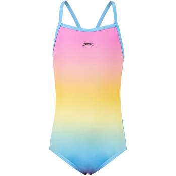 Slazenger Детски бански костюм Slazenger Thinstrap Swimsuit Junior Girls - Multi