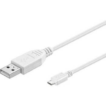 PremiumCord 8592220012137 micro USB 2.0, A-B, 3m, bílý
