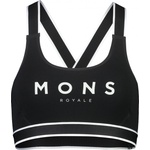 Mons Royale Дамски спортен сутиен Mons Royale Women's Stella X-Back Bra Sports bra - Black - размер XS (115-1403-0111)