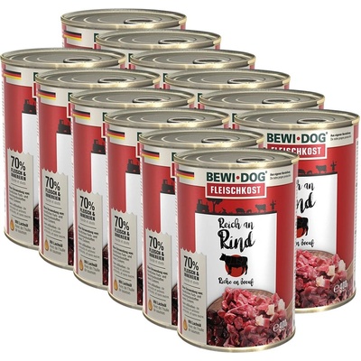 Bewi Dog консерви - Говеждо месо, 12 x 400 г
