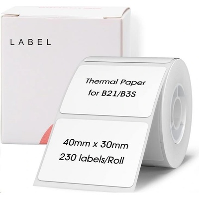 Niimbot štítky R A2A88658401, 40x20mm 320ks Biele pre B21, B21S, B3, B1S