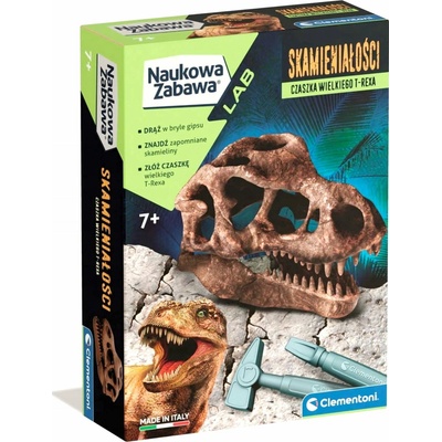 Clementoni Vedecká zábava Fosília T Rex lebka