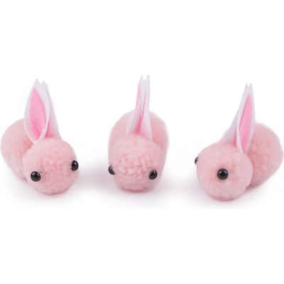 Prima-obchod Bambulkový králíček k dalšímu tvoření a aranžování, barva 2 růžová sv. – Zboží Mobilmania