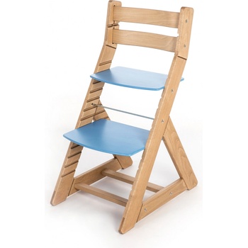 Hajdalánek Rostoucí židle Alma standard dub světlý / modrá