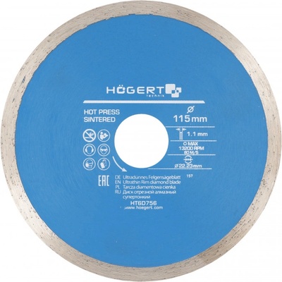 Högert Diamantový kotouč 115 mm HT6D756