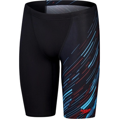 Speedo Hyperboom V-Cut Jammer Black/Picton Blue/Siren – Zboží Mobilmania