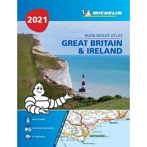 Great Britain & Ireland 2021 - Mains Roads Atlas (A4-Paperback) | Michelin (ISBN: 9782067244436)