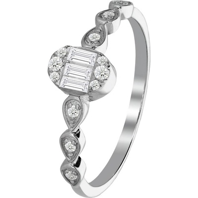 Zlaton Prsten bílé zlato s diamanty 000452411232