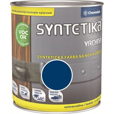 Chemolak Syntetika S 2013 U Farebný email 4550 modrý 600ml