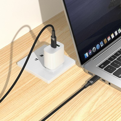 Hoco U153 USB C na USB C Pd 5A 100W 1,2m černý