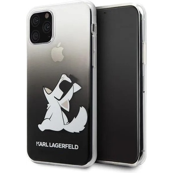 KARL LAGERFELD Луксозен Калъф за iPhone 11 Pro, KARL LAGERFELD Choupette Fun Case, Черен (KLHCN58CFNRCBK)