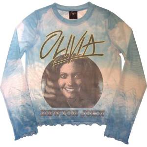 Olivia Newton-John Circle Photo (Mesh) Light Blue S Дамски Риза (ONJMCT01LBL01)