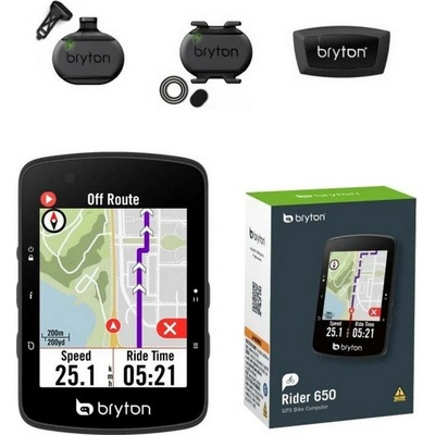 GPS cyklopočítač Bryton Rider 650 T GPS + senzory