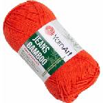 YARNART Jeans Bamboo 141 Reddish Orange Плетива прежда (Jeans Bamboo 141)