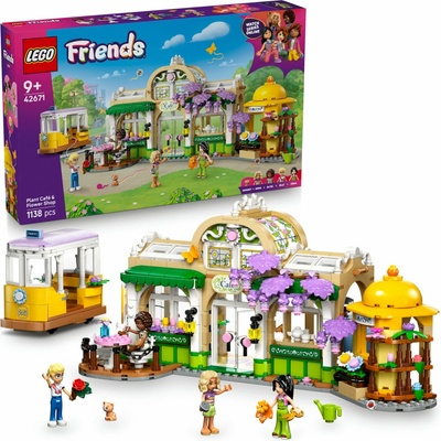 LEGO® Friends 42671 Kavárna plná rostlin a květinářství