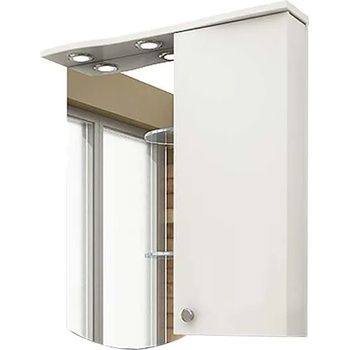 Image 1 of VICARD ШКАФ ЕЛЕКТРА ГОРЕН С ОГЛЕДАЛО 65см ДЕСЕН БЯЛ (1101376)