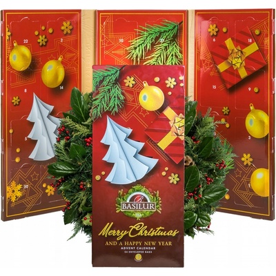 Basilur CHRISTMAS ADVENT CALENDAR VI adventní kalendář čaje - 24 příchutí