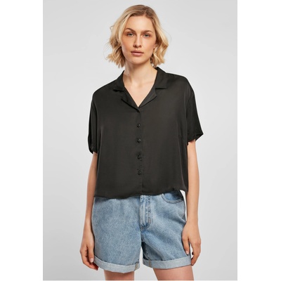 Urban Classics Дамска риза в черен цвят Urban ClassicsUB-TB5009-00007 - Черен, размер XS
