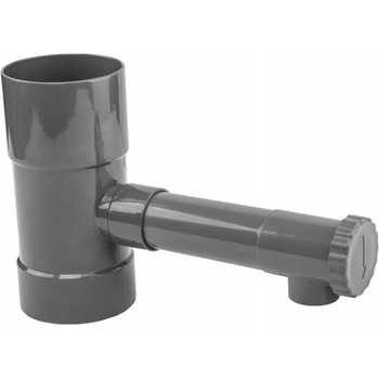 Bradas Zberač dažďovej vody s ventilom 80 mm sivý