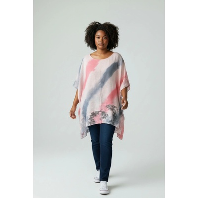 Tunika se vzorem Oversize 1855 růžová