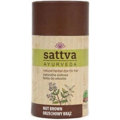 Sattva Prírodná bylinná farba na vlasy Nut Brown 150 g