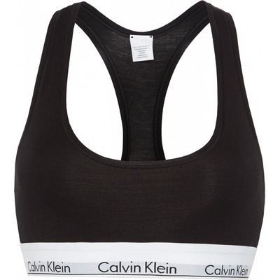 Calvin Klein Bralette Cotton Stretch čierna