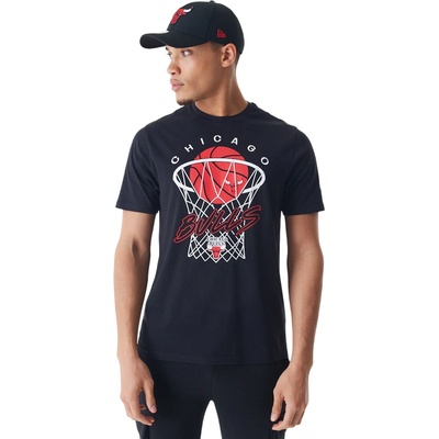 New Era NBA NET GRAPHIC TABLE TEE CHICAGO BULLS 60578577 černé