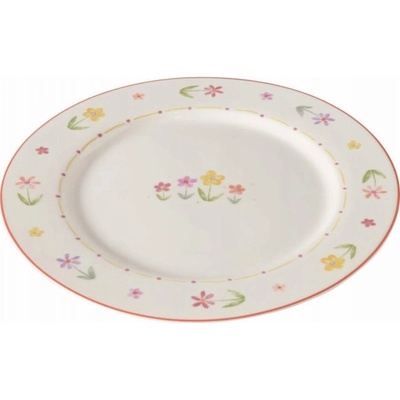 Boltze Home Obědový talíř s motivem květin BLÜMI 27 cm keramický