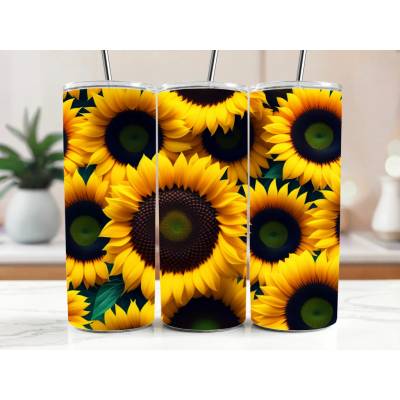 Cool termokelímek s brčkem 590 ml Zářivé slunečnicové pole