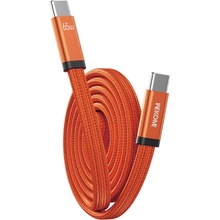 Wekome WDC-C20 magnetický opletený nabíjací a dátový USB-C na USB-C 1m oranžový