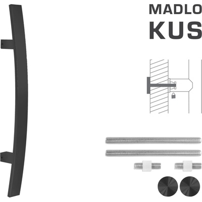 MPkovania FT - MADLO kód K41C 40x10 mm UN ks Rozteč madla: 400 mm, Rozmer profilu madla: 40x10 mm, Dĺžka: 600 mm