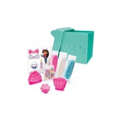EPEE Plastic mass Cat Cottage Gabi - Cats poodle with surprise, green (plasticine mass)