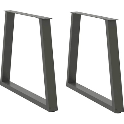Omaxi 958151 Nohy k jídelnímu stolu ve tvaru V 2 ks antracitové 80 x 72-73,3 cm ocel