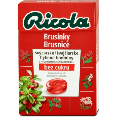 Ricola Brusinky bez cukru 40 g