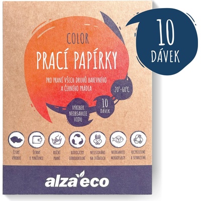 AlzaEco prací papírky Color 10 praní