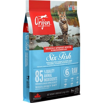 ORIJEN Six Fish котка 5, 4 кг