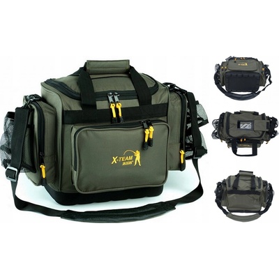 Jaxon rybářská taška uj-xtx08 47 x 30 x 27 cm khaki s boxy