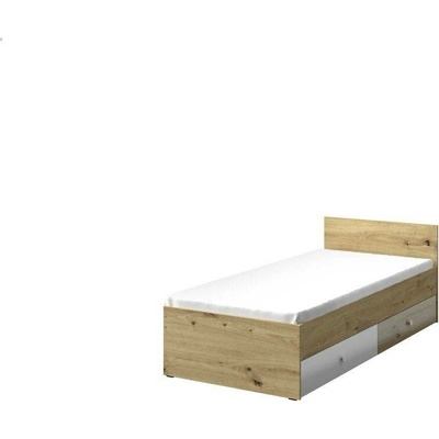 Domel Nero 14 se zásuvkami dub artisan bílá lesk