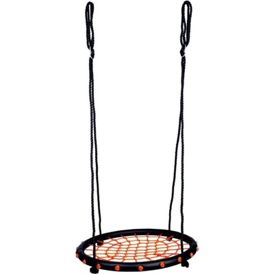 Bino Детска люлка кръг черно-червена - диаметър 60см, товароносимост 100 кг