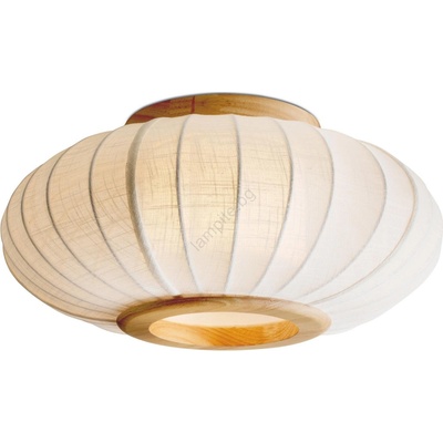 halo design 749362 - Таванно осветително тяло BALLOON 1xE27/40W/230V Ø 40 см дъб/бял (HO0038)