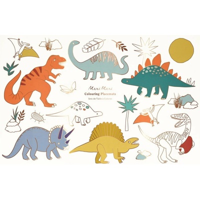 Meri Meri Papierové prestieranie Dinosaurs 8 ks 28x42,5 cm