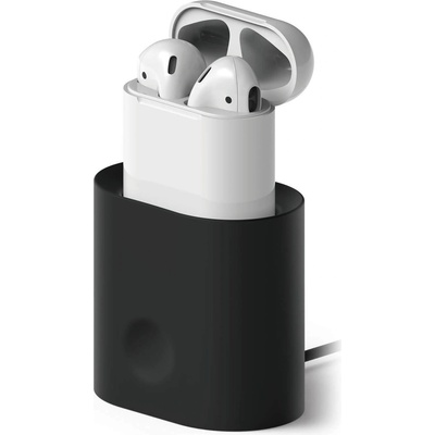 elago Док станция за зареждане на Apple Airpods - Elago Airpods Charging Station (черна) (EST-AP-BK)