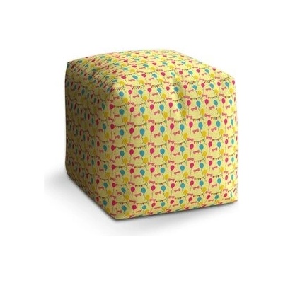 Sablio taburet Cube nafukovací balonky 40 x 40 x 40 cm