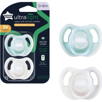 Tommee Tippee šidítko silikon Ultralight 433459TT 2 ks