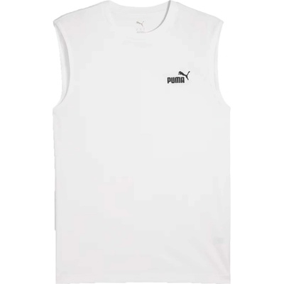 Puma Essentials NO 1 Logo SLEVEIESS TEE biela čierna
